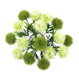 15Pcs Silk Dandelion Flowers Home Decorative Plastic Fake Artificial Flowers For Home Party Wedding Green Real Touch Decoration(7.87Inch)