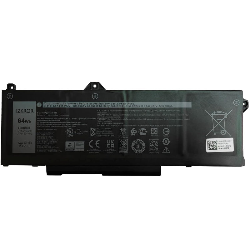 Grt01 64Wh 4000Mah 4-Cells Battery Replacement For Dell Latitude 5421 5431 552