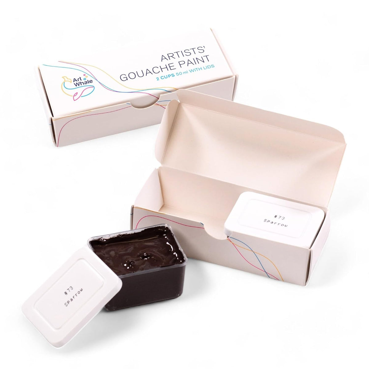 Gouache Sparrow Refills (50Ml/1.7Oz)|Intense Pigments, Easy Color Refill (2 Pcs.)