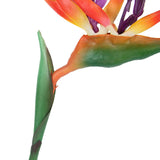 2 Pcs 32'' Artificial Bird Of Paradise Flowers Plants For Home Garden Wedding Party Decor (Orange)