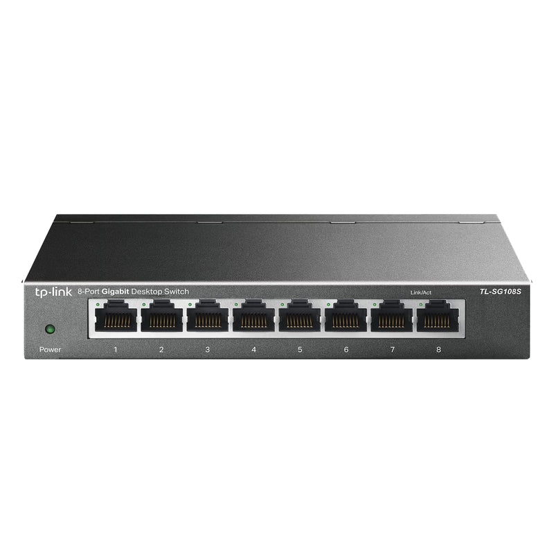 TP-Link TL-SG108S 8 Port Gigabit Ethernet Switch Desktop/Wall-Mount Plug & Pla