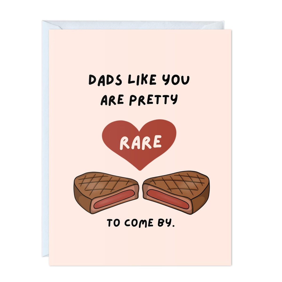 Funny Dad Birthday Card – Punny Greeting Card For Dad, Grandpa, Stepdad & Uncle | Cute Father’S Day Or Anniversary Card, Blank Inside, Playful & Heartwarming Gift (Rare To Come By)
