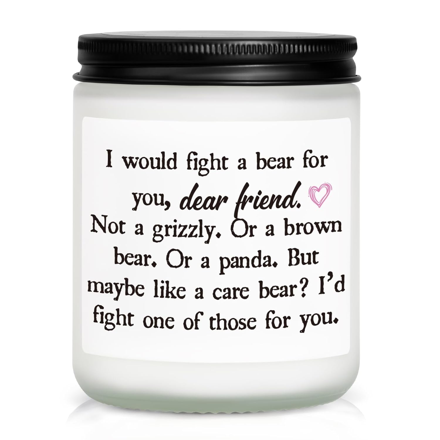 Friend Gifts For Women, Friend Birthday, Friendship Gifts For Women Soul Sister Bestie, Handmade Lavender Natural Soy Wax Candle (7Oz)