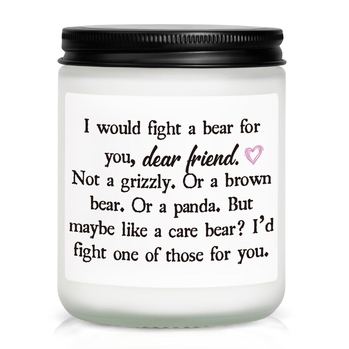 Friend Gifts For Women, Friend Birthday, Friendship Gifts For Women Soul Sister Bestie, Handmade Lavender Natural Soy Wax Candle (7Oz)