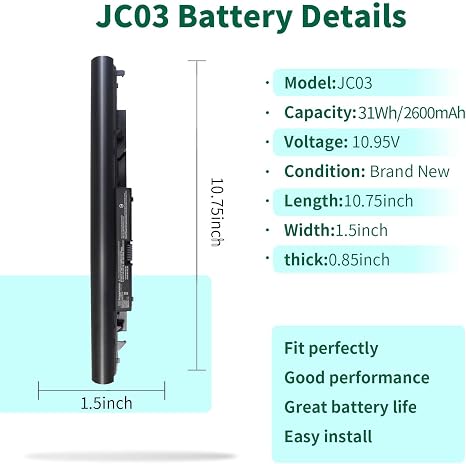 HP Replacement Laptop Battery JC03 919700-850 for 15-BS 15-BW 17-BS Series