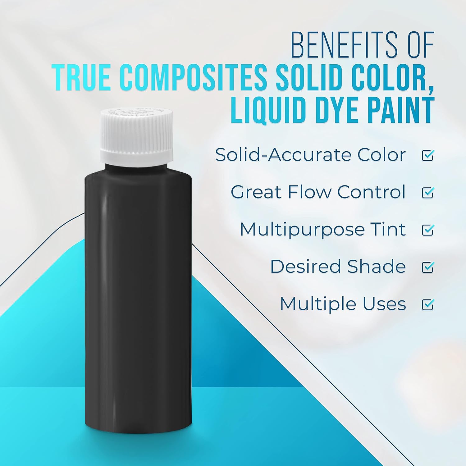 Opaque Resin Pigment – Concentrated Liquid Dye (Black, 4 Oz) | For Polyester, Epoxy, Gelcoat, Fiberglass, Jewelry, Boat & Auto Repair, Art & Crafts