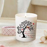 Sympathy Gifts For Loss Of Loved One, Bereavement Gift Idea - My Mind Still Talks To You Lavender Scented Soy Wax Candle - Red Cardinal, Memorial, Grief, Think Of You, Condolence Candle For Women