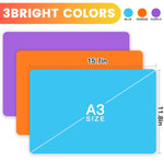 3 Pack Silicone Mats For Crafts, Premium Playdough Mat,A3 Size Silicone Sheet, Liquid, Resin Jewelry Casting Molds Mat,15.7 "X11.8" Nonstick & Nonslip Heat-Resistant Table Protector By