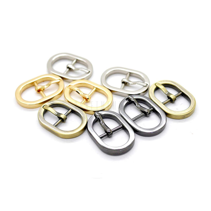 Tiny Oval Center Bar Belt Buckle Single Prong Buckles Purse Accessories Fits 1