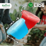 Games – 105 Extra/Replacement Gelatin Shot Cups & Lids For Giant Tower Party Game – Clear Plastic & Leak Proof - Perfect Size For Hidden Shot Blocks - Tipsy Topple Game For Adults - Block Games