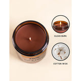 Soy Candle Sets (4-Pack) In Brown Jars, 100-Hour Burn Aromatherapy Candles For Home, Gifts, Bedroom, Bathroom | Relaxing Mini Gifts For Women, Friends
