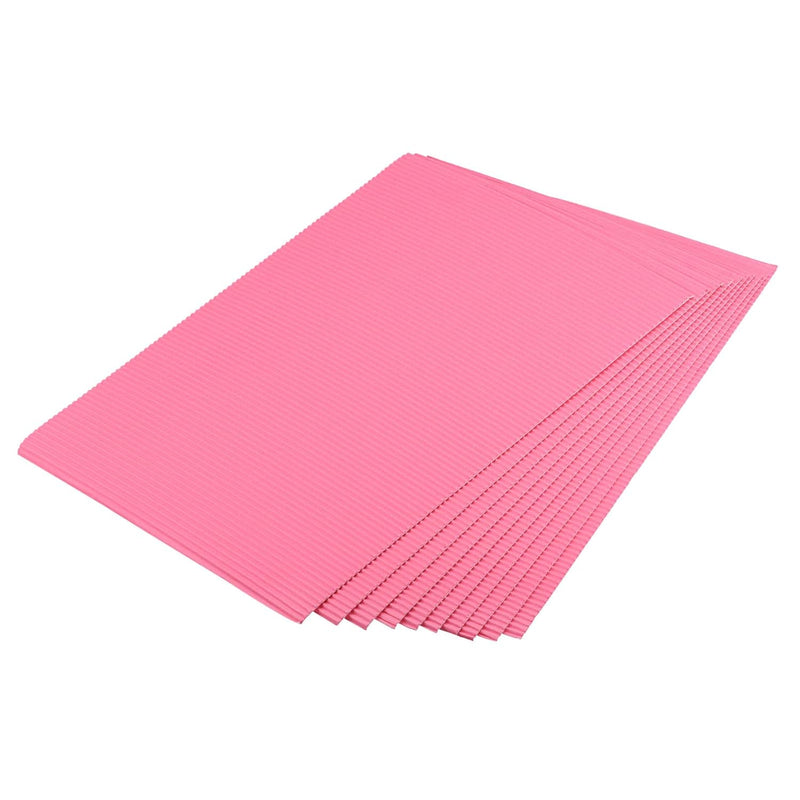 Corrugated Paper Sheets 25Pcs 11.8-Inch X 7.87-Inch Pink Cardboard For Diy Cra