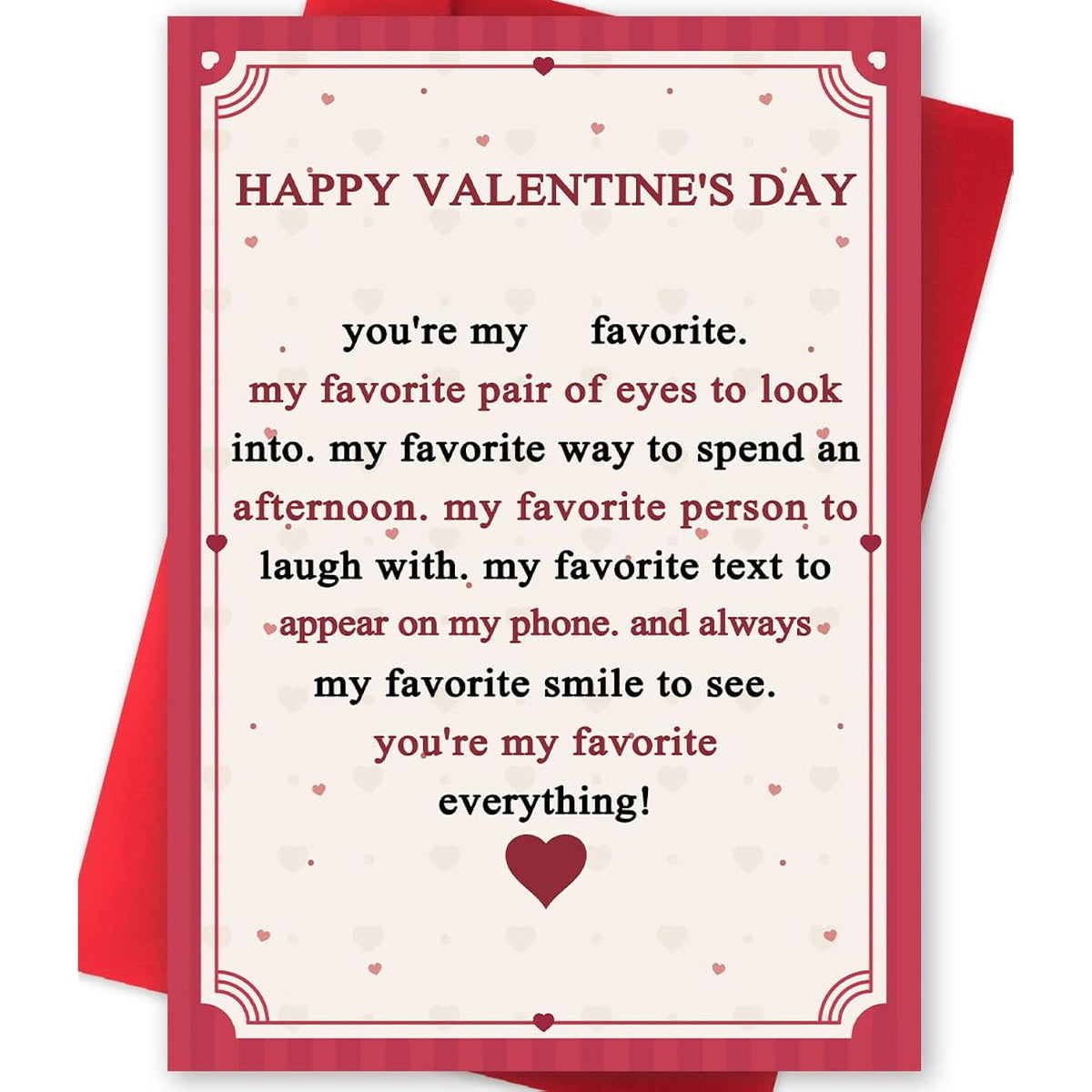 Sweet Valentines Day Cards Gift For Him Her, Happy Valentine'S Day Card For Husband Wife, Lovely Love Card For Girlfriend Boyfriend, Romantic Valentines Day Decorations Idea
