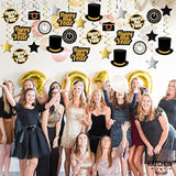 30 Pcs Happy New Year Hanging Swirls for 2026 New Year Eve Party Decorations