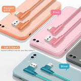 3 Pack Apple MFi Certified iPhone Charger Cable 10FT 90 Degree Lightning Fast Charging Cord for iPhone 14 13 12 11 iPad