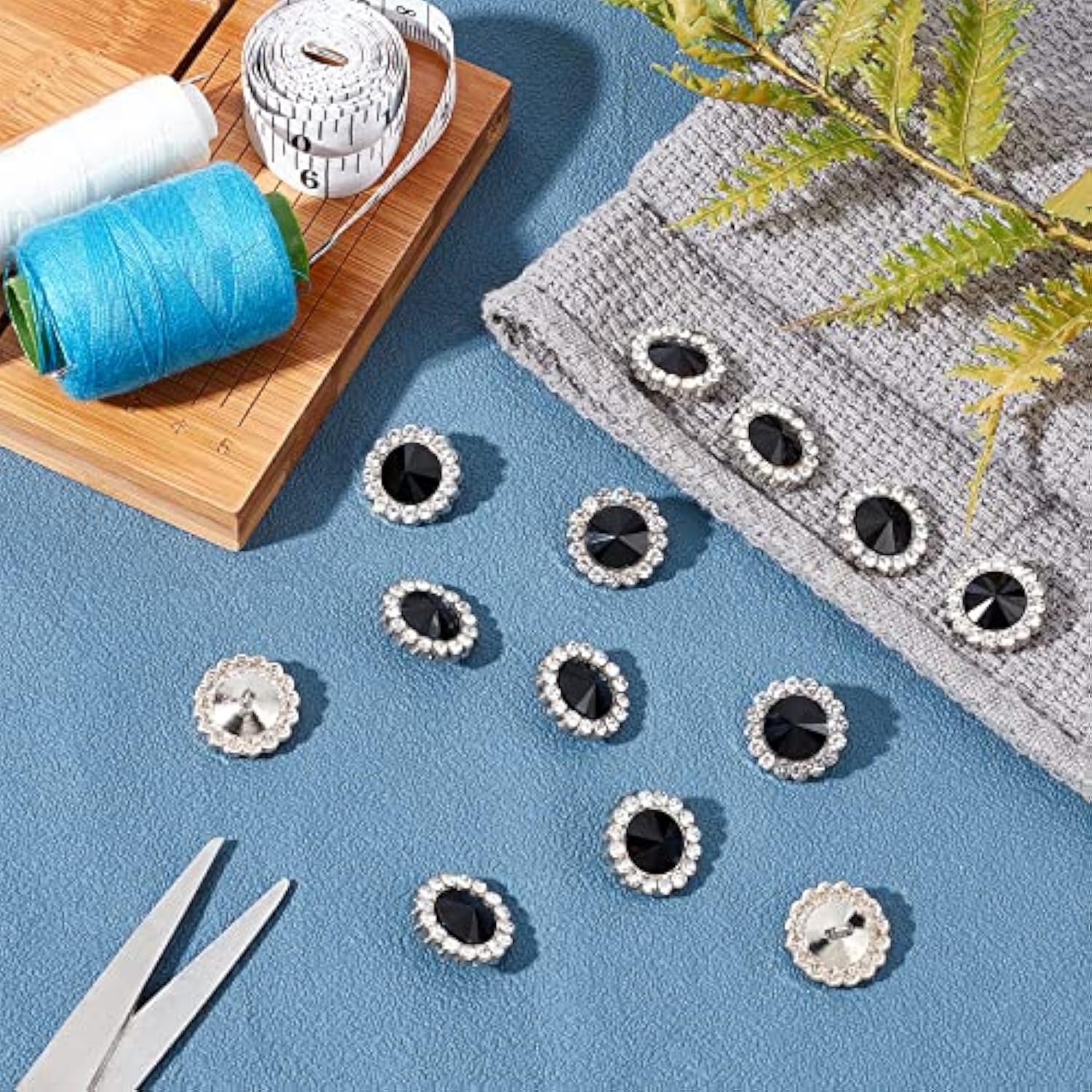 20 Pcs Shank Buttons, 20 Mm Alloy Rhinestone Buttons For Sewing, Vinta