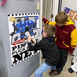 Pin The Puck On The Net, Hockey Party Birthday Party Games, Ice Hockey Holiday Party Fun Games Supplies Decorations Decor For Kids Families Adult Groups