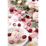 300Pcs Silk Rose Petals Artificial Flower Petals For Weddings Burgundy Pink Petals Fake Petals Flower Girl Petals For Proposal Basket Aisle Runner Bridal Shower (4 Color Mixes)