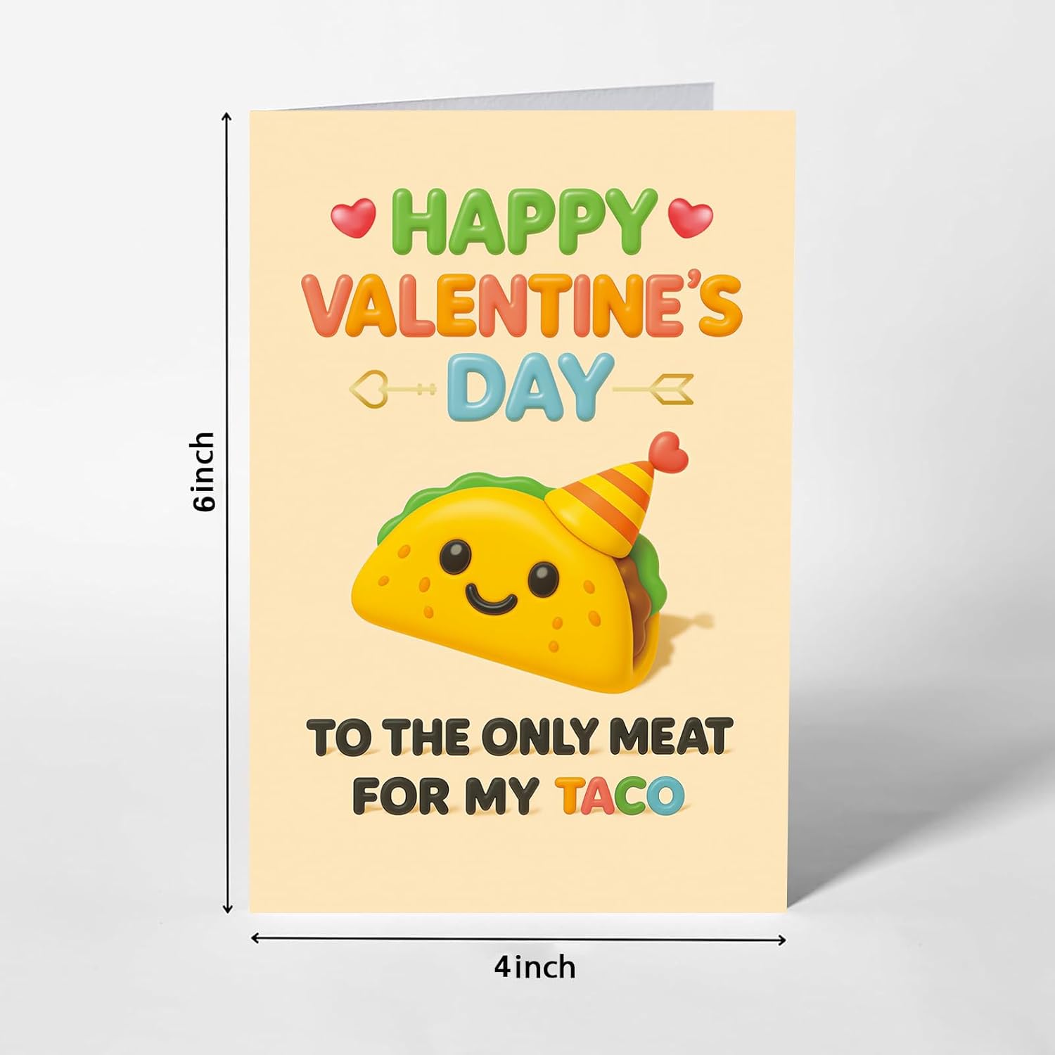 Funny Valentines Day Card For Him Boyfriend Naughty Valentine'S Day Gifts For Men Husband Hilarious Valentines Day Card With Envelope For Him Happy Valentines Day Greeting Card Taco Vday Cards