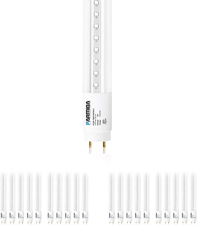 20 Pack 4FT T8 LED Type B Ballast Bypass Tubes 18W 2200LM 4000K Clear Lens Replacement
