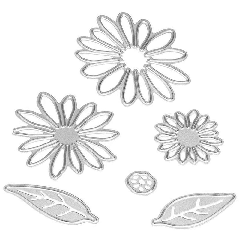 Sunflower Metal Cutting Dies Stencil Template Molds, Embossing Tool Di