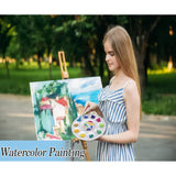 22 Pcs Paint Tray Palettes For Kids, Plastic Paint Pallet With 10 Wells, Acrylic Artist Paint Tray Palette For Kids, Students To Acrylic Oil Watercolor Craft Supplies Diy Art Painting