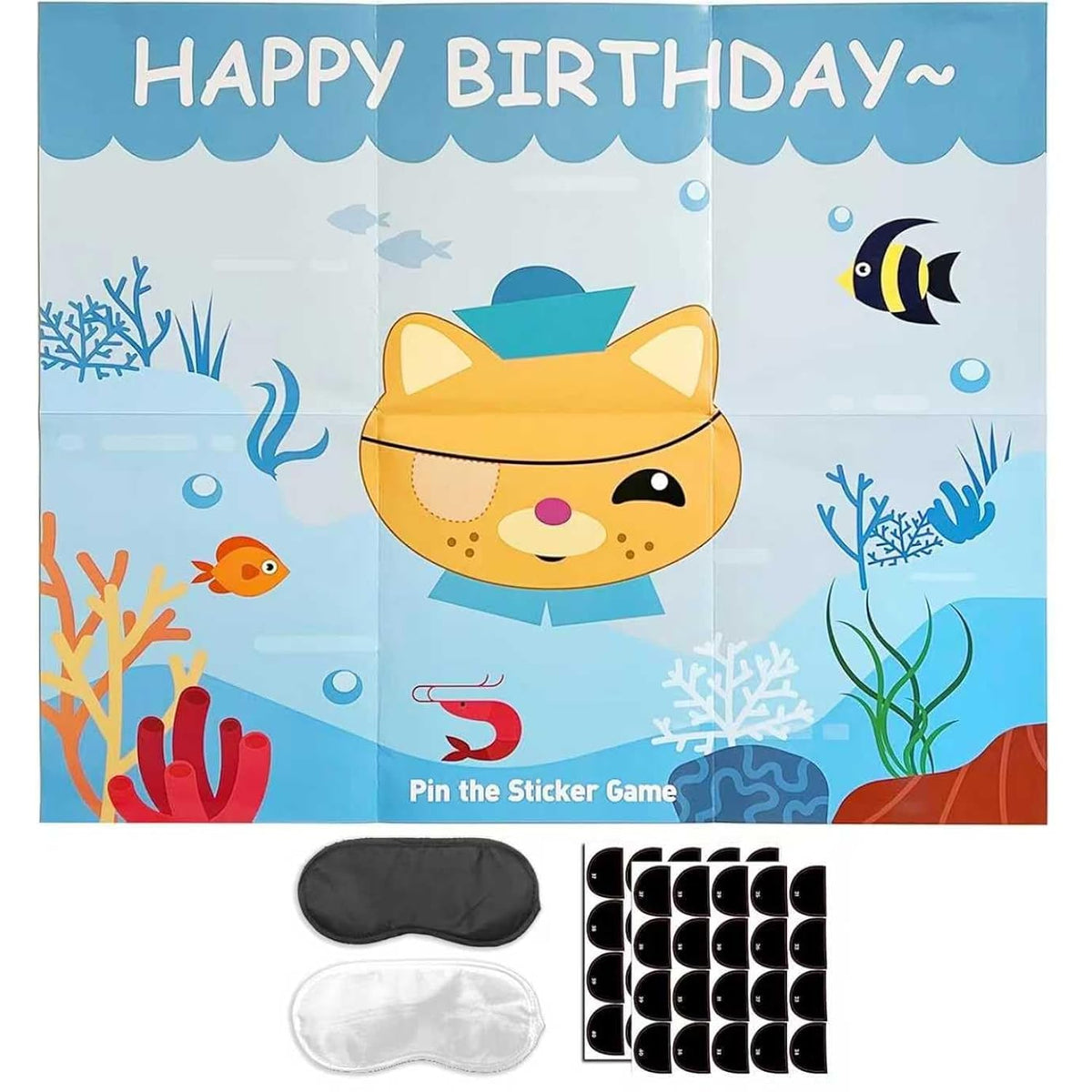 Pin The Tail Games Birthday Party Supplies For Kids, Pin The Patch On Cat Games Party Games For Boys Girls Kids Birthday Baby Shower Party Favors Decorations