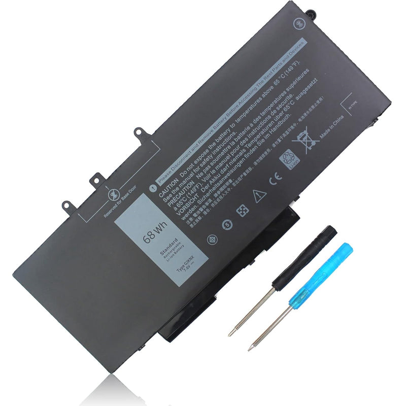 Gjknx 7.6V 68Wh Battery Replacement For Dell Latitude 5480 5580 5490 5491 5580