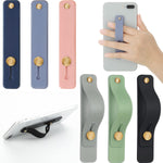 6-Pack Telescopic Phone Grip Holder Stand with Finger Strap - Soft Colors