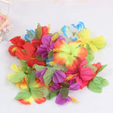36Pcs Hawaiian Hibiscus Flowers Artificial Hibiscus Flower Fake Hibiscus Flowers Petal For Beach Party Decoration