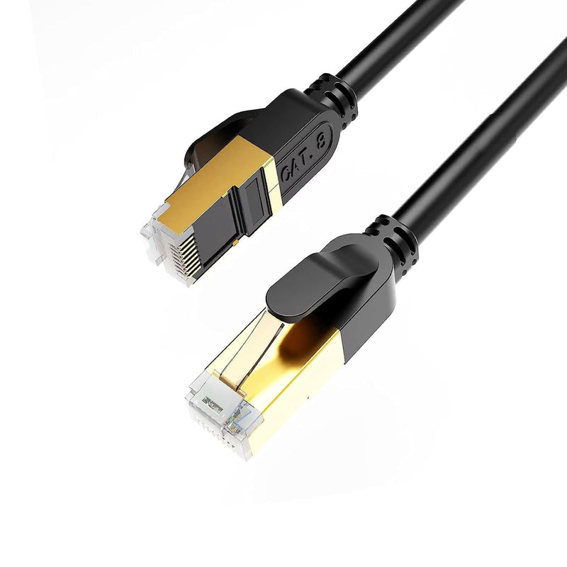 Cat 8 Shielded Ethernet Cable Heavy Duty High Speed 6Ft 26Awg Cat8 Lan Network