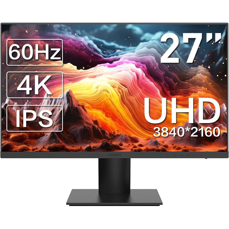 27 Inch 4K Uhd(3840X2160) Ips Ultra-Thin Computer Monitor 90% Dci-P3 Hdr 10 Ga