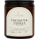 Coconut & Vanilla Scented Candle – 7 Oz | 100% Soy Wax With Cotton Wick | 50 Hour Burn | Aromatherapy Candle For Home, Stress Relief & Relaxation | Gift For Women & Men
