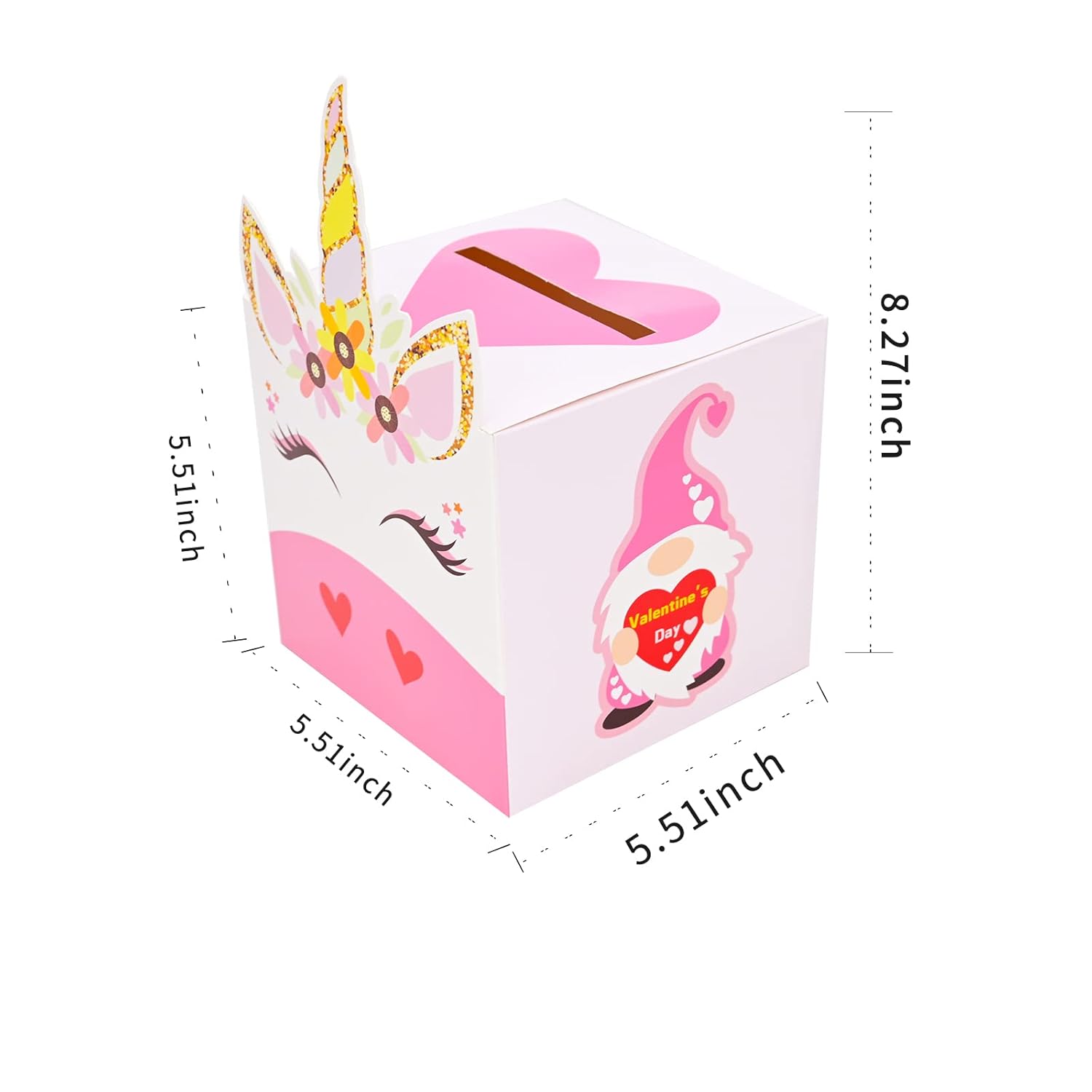 Valentines Boxes For Kids Valentine Box Cards Classroom Mailbox Boys Girls Gifts Exchange & Greeting Valentines Cards For Kids Classroom (1 Mailbox, 32 Valentine Cards, 1 Teacher Card? (Style 2)