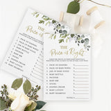 Baby Shower Games For Boy Or Girl – 4 Games And Activities, Botanical Greenery Theme, 30 Guests