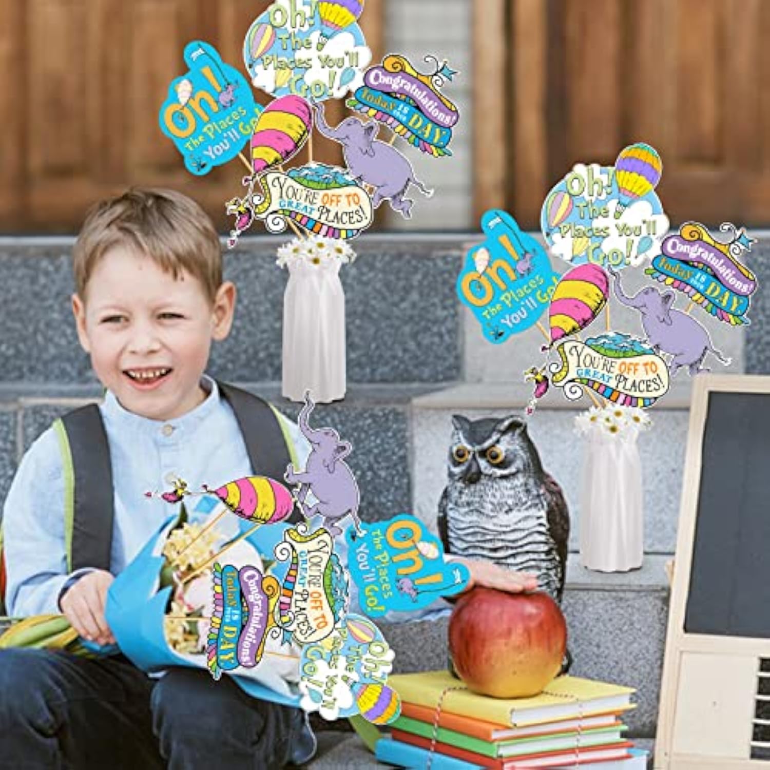 Oh The Places You'Ll Go Decorations 24Pcs Oh The Places You'Ll Go Cent