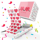 «Boom» Love Card Surprise Exploding Confetti - Two Hearts In Love (You And Me), Valentine'S Day, Anniversary, Mother'S Day, Father'S Day