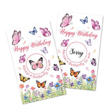 50Pcs Welcome To The Birthday Party Scratch Off Game, Butterfly Scratch Cards For Birthday Party, Lottery Group Game Raffle Tickets For Butterfly Lovers, Funny Floral Baby Shower Activity