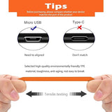 Fast Charging Power Cable for Video Doorbell Camera Battery Replacement Orange
