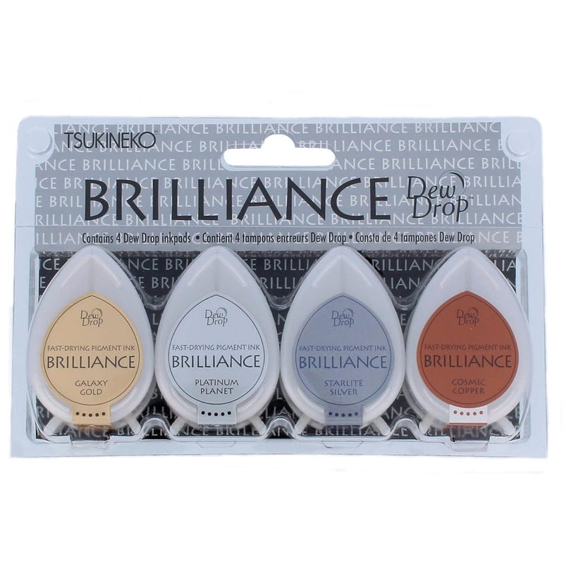 4-Pack Brilliance Dew Drop Inkpads, Planetarium