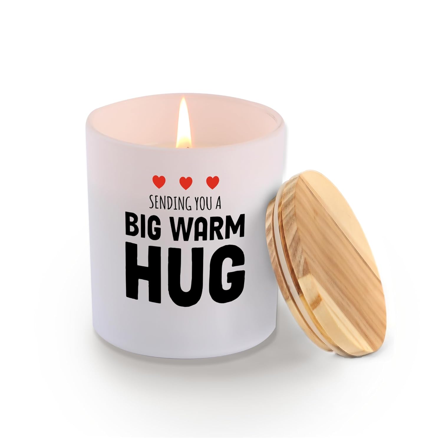 Sending You A Big Warm Hug Thinking Of You Gifts Sympathy Grief Gifts Friendship Get Well Soon Recovery Gift Scented Candle Home Office Jar Candles Sage Floral Lavender Scent 9.5 Oz