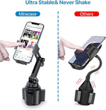 Upgraded Cup Phone Holder, Adjustable Mount for All 4.0-7.0 inch Smartphones