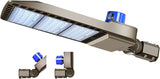 300W LED Parking Lot Light 36000LM 5000K Commercial Outdoor Flood Light with Dusk to Dawn Sensor Adjustable Slip Fit Mount
