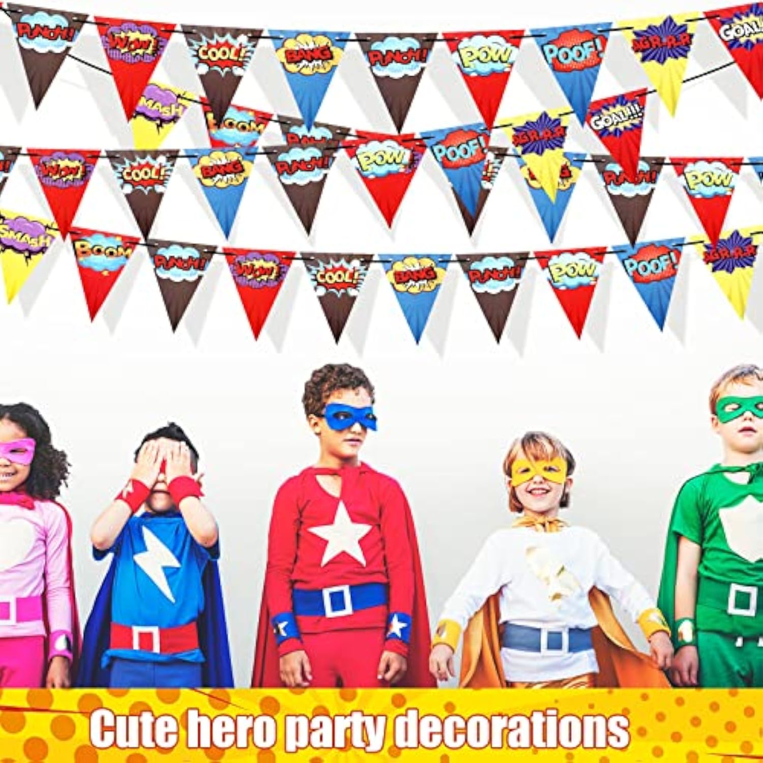 4 Pieces Birthday Banner Birthday Party Decorations Paper Pennant Bann