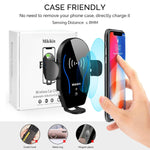 Wireless Car Charger, Auto-Clamping Car Phone Holder Mount 10W 7.5W Fast Charging Air Vent Car Charger