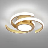 Modern LED Ceiling Light 33W 6000K Semi Flush Mount Ceiling Fixture for Living Room