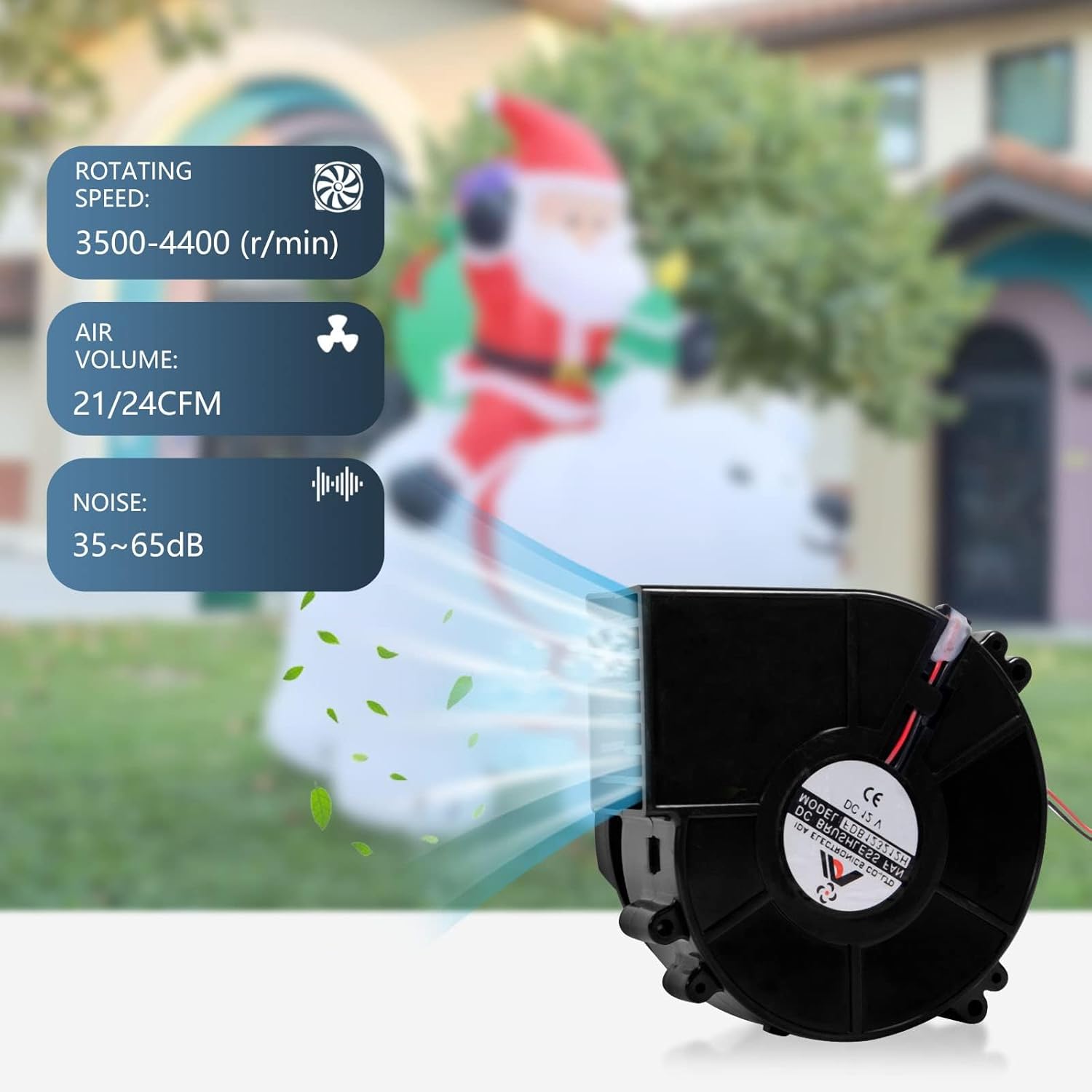 Inflatable Replacement Fan Blower 12V 1.2 A Mini Air Blower With 3 Leds For Christmas Inflatables Costume,Inflatable Fan