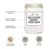 You Nique Designs Candle For Country Music Fan - 8Oz Candle - Cowgirl Gifts For Country Music Lovers - Cool Country Music Gifts For Music Lovers (Lavender & Vanilla)