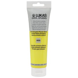 Lukas CRYL Studio Artist Acrylic Paint, Lemon Yellow (Primary), 125 ml Tube - High Pigment Acrylic Paints for Canvas Painting, Large Scale Works - Medium-Viscosity, Water-Mixable, Fast Drying