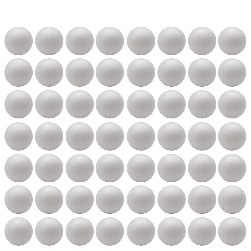 Craft Foam Balls 56-Pack 2 Inches In Diamete, Smooth And Durable Foam Balls, F